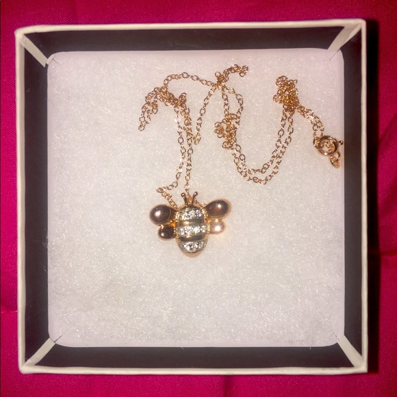 Gold Plated Honeybee necklace for Kids - Picture 2 of 2